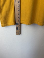 Vintage Nike Lakers Center Swoosh Heavyweight Embroidered Yellow T Shirt XXL