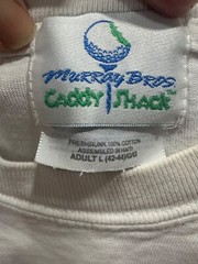 vtg murray bros caddy shack white tee large