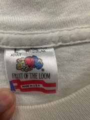 Vintage Fruit Of The Loom T Shirt Mens Large White Windy City Sports Chili Ride