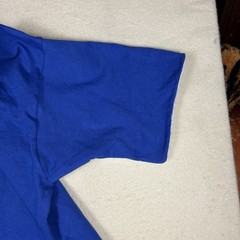 Vintage Single Stitch Double Cuff Fruit Of The Loom Blue Size Large Made In USA