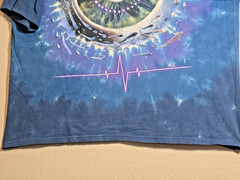 Pink Floyd Tie Dye T-Shirt Men’s 2XL Blue Graphic Band Tee Short Sleeve Cotton