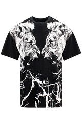 Victorious Men’s Two Lions Oversized T-Shirt TS7564