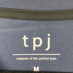 The Perfect Jean NYC Organic V Neck T-Shirt in Navy Blue Size Medium Short Slv