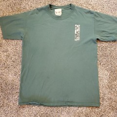 VTG Disney World Mens Medium Faded Green Tigger T-Shirt Double Sided 100% Cotton