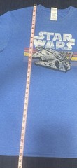 Star Wars Millennium Falcon 77 Graphic T Shirt Adult Large Blue Lucasfilm Delta