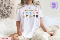 Funny LGBTQ Pride Shirt Liquor Guns Beer Tattoos Graphic Tee
