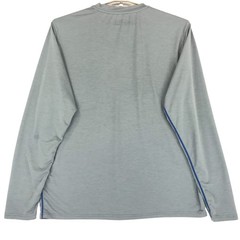 Gerry Men’s XL Long Sleeve Sun Protection T-Shirt Gray Blue Poly Blend Pullover