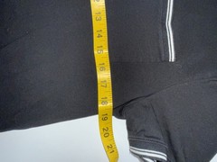 Express Men’s Black Knit T-Shirt Pocket Contrasting Trim Crew Neck Size M