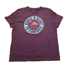 Single N Ready To Flamingle Mens T Shirt By Well Worn Los Angeles Size XL