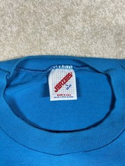 Gulf Coast Sportswear Bass Fish Single Stitch 50-50 Tshirt XL USA Blue VTG