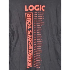Logic Everybody’s Tour T-Shirt Black Graphic Robot Hip Hop Concert Band Tee Sz M