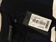 Emporio Armani Black Men’s Cotton T-Shirt, Borgonuovo’11,Size M*L*XL*XXL,3XL