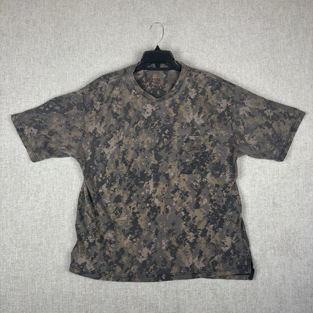 BIG SMITH MARPAT Digital Camo T Shirt XL Pocket Crew Hunting Short Sleeve