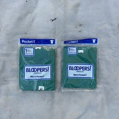 Fruit of The Loom T-Shirts Men’s XXL Vintage Bloopers Irregular Green *2 Packs*