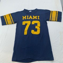 vintage 1973 MIAMI DOUBLE SIDED FOOTBALL JERSEY T-Shirt 2XS florida 70s beach