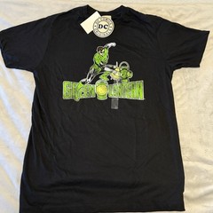 DC Comics Originals Green Lantern Logo T Shirt Men’s Medium Black Superhero NWT