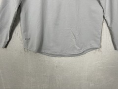 Bylt Drop Cut Lux Long Sleeve Shirt Men’s XL Grey Solid Stretch Gym Performance