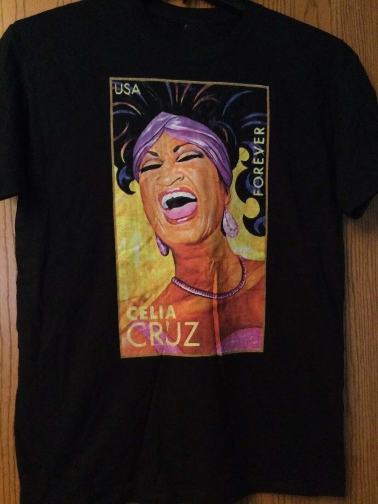 Hot Trend Celia Cruz Black Color 100% Cotton T Shirt Gift For Fan