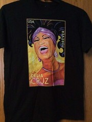 Hot Trend Celia Cruz Black Color 100% Cotton T Shirt Gift For Fan