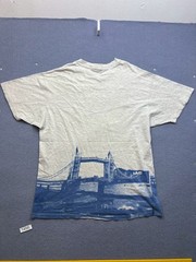 Vintage 90s London Monarchs WLAF Hanes Beefy-T Shirt Size XL Tower Bridge Single