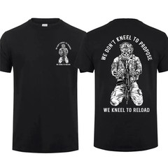 Tactical Gear We Don’t Kneel to Propose We Kneel to Reload T-shirt, Unisex Short