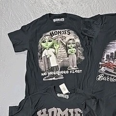 Homies T-Shirt Lot 4pc Black Men’s SZ Medium New W Tag – Low Rider ICE Alien (F)