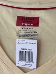Alfani V Neck XXL soft yellow t-shirt