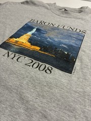 2008 NYC Charity Event Long Sleeve Graphic Tee Statue of Liberty Hanes XL