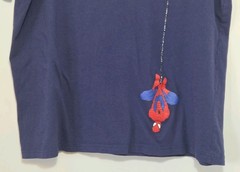 Spider-Man Pocket T Shirt Men’s Large Blue Loot Crate Lootwear Marvel Comic