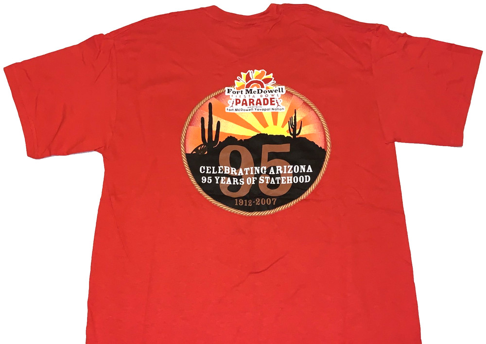 Rare! Vintage 2007 Fiesta Bowl Parade Fort McDowell Arizona T-Shirt New! MEDIUM