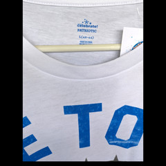 True To The Red White And Blue Graphic Tee Size L