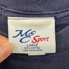 Vintage MC Sports Shirt Men’s Large Blue Made In USA Retro Grandpacore 80s 90s