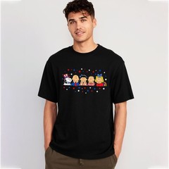 Puppy Patriotic Cartoon Friends Shirt, 4th of July Cartoon Tee