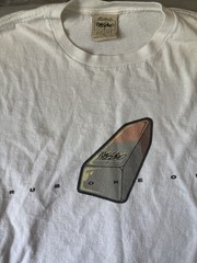 Vtg Mossimo XL White Eraser “rub One Out” LS T Shirt Y2K