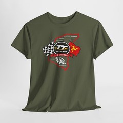 Vintage Style Motorcycle Racing Isle of Man TT Track T-Shirt | S-5XL | 6 Colors