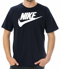 Nike Men’s Athletic Wear Short Sleeve Logo Swoosh Printed Gym Active T-Shirt