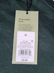Goodfellow Co Shirt Men’s Medium Green Winning Streak Casual Workout Streetwear