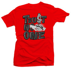 Shirt to Match Jordan Retro 12 XII Flu Game-Trust No One Red Unisex Sneaker Tees