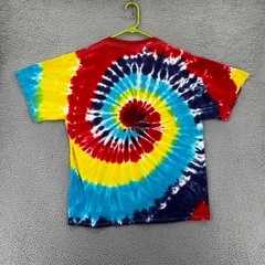 FREEZE Brand Tie Dye T-Shirt Adult Large Multi-Color Spiral Swirl Boho Grunge