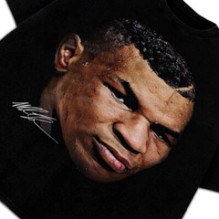 Mike Tyson T-Shirt Young Mike Tyson Portrait Custom Graphic Tee