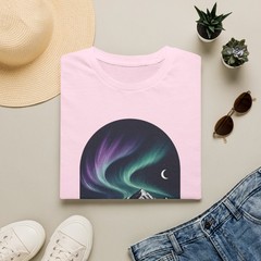 Northern Lights Reykjavik Iceland T-Shirt Aurora Borealis Tee
