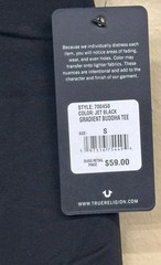 True Religion Men’s Gradient Buddha Tee Jet Black