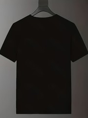 Crew Neck Short Sleeve T-Shirt | Colorful Geometric Number Pattern, Casual Style