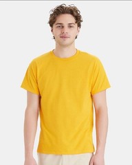 Hanes 5170 5XL EcoSmart Crewneck Short Sleeve Tee Pit to Pit 31″ Unisex Gold
