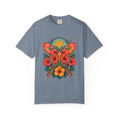 Psychedelic Hibiscus Moth Graphic Tee