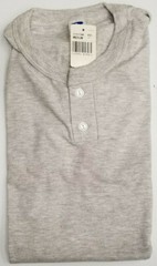 NEW Vintage Russell Athletic Blank 2 Button Henley T-shirt Mens El Salvador