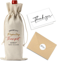 Respiratory Therapist Gifts Wine Bag with Thank You Card Appreciation Gifts Chri