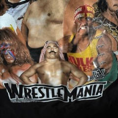 WWE Wrestle Mania Super Stars Legends Retro Graphic Shirt Hulk Hogan Andre Giant