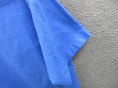 Vintage Blank T Shirt Men Large Blue Pocket Tee BVD Premium Series Single Stitch
