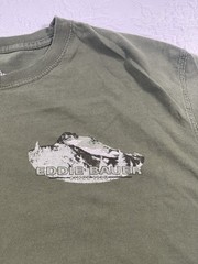 Eddie Bauer Men’s Green Graphic Logo Knit Crew Neck Short Sleeve XXL T-Shirt
